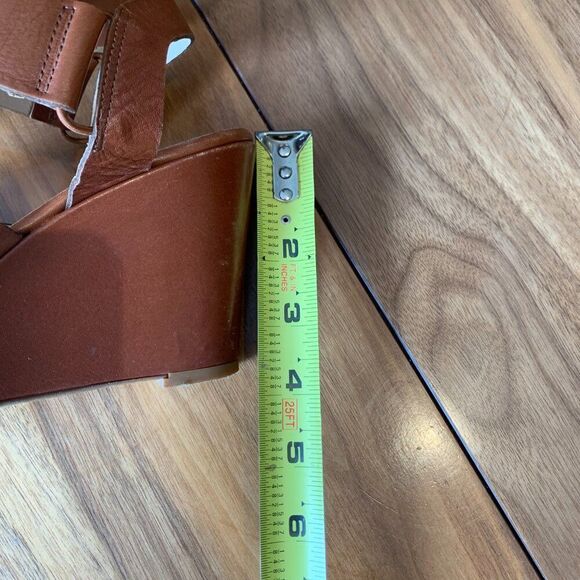 Sesto Meucci shoe wedge heel, leather, strappy, sandal, Italian made, platform - Picture 6 of 16